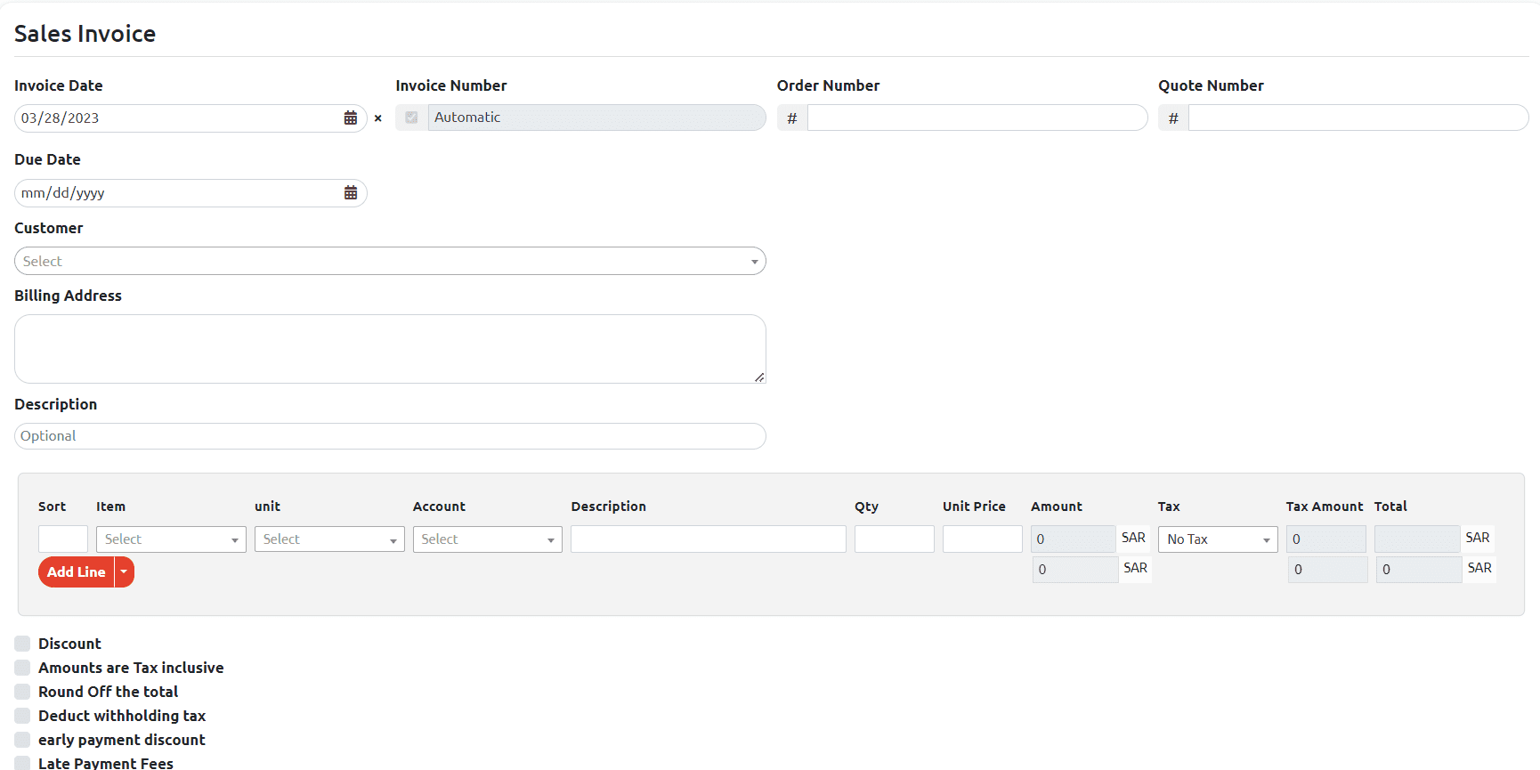 FAQ Creation For VODO Sales Invoices